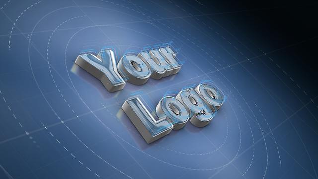 3D animation logo